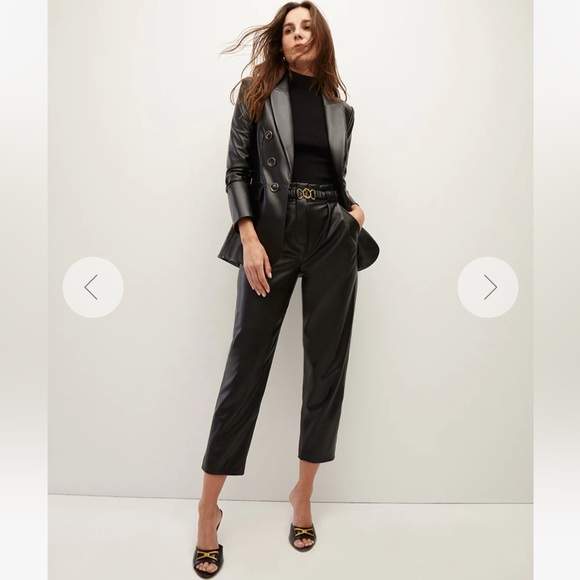 NWT Veronica Beard Vegan Leather Pants - Picture 2 of 9